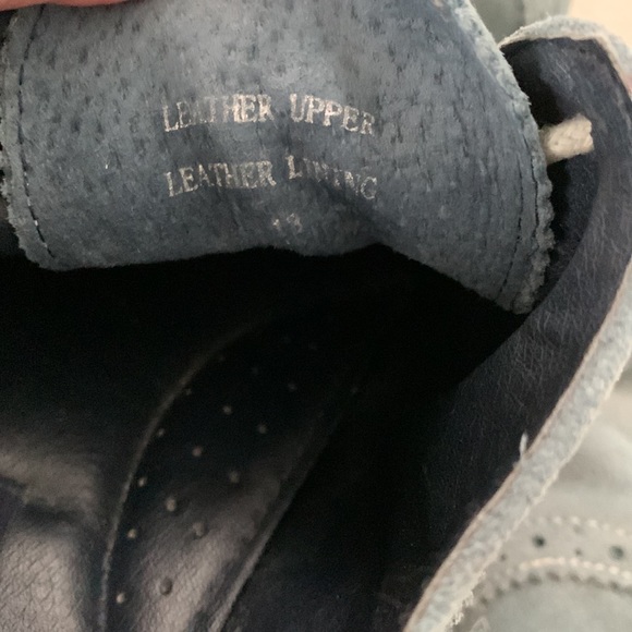 Men’s Joseph Abboud Blue Suede Oxford Dress Shoes - Picture 7 of 7